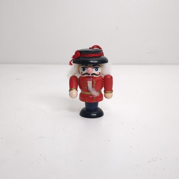 Nutcracker Lot Of 6 Christmas Ornaments Wood Painted Vtg. 2.5” - Picture 10 of 13